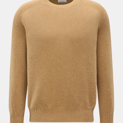 Malo - Herren - Cashmere Rundhalspullover hellbraun Malo - Herren - Cashmere Rundhalspullover hellbraun