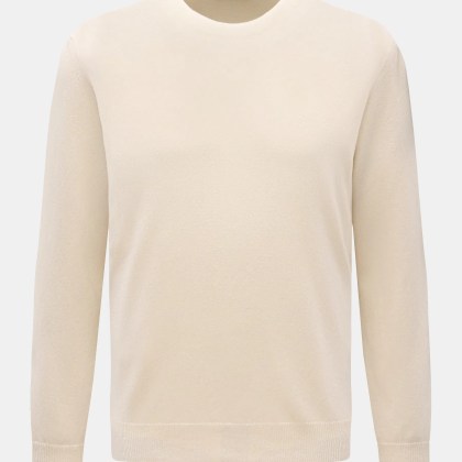 Moorer - Herren - Rundhalspullover %27Orvieto%27 creme Moorer - Herren - Rundhalspullover %27Orvieto%27 creme