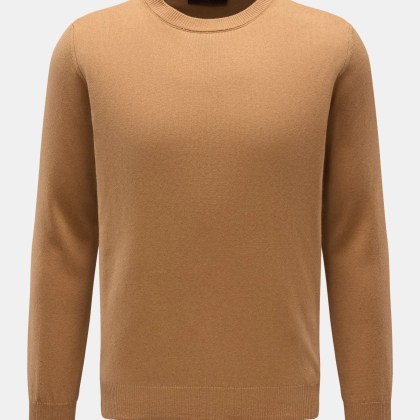 Moorer - Herren - Rundhalspullover %27Orvieto%27 camel Moorer - Herren - Rundhalspullover %27Orvieto%27 camel