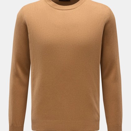 Moorer - Herren - Rundhalspullover %27Orvieto%27 camel Moorer - Herren - Rundhalspullover %27Orvieto%27 camel