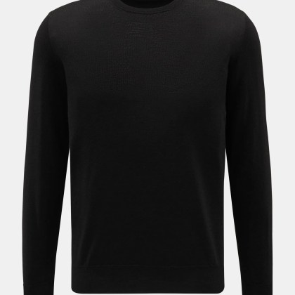 Filippo de Laurentiis - Herren - Feinstrick-Rundhalspullover schwarz Filippo de Laurentiis - Herren - Feinstrick-Rundhalspullover schwarz