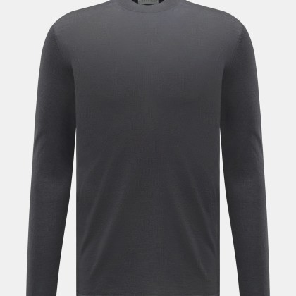 Kiefermann - Herren - Merino Feinstrick-Pullover dunkelgrau Kiefermann - Herren - Merino Feinstrick-Pullover dunkelgrau
