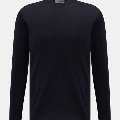 Kiefermann - Herren - Merino Feinstrick-Pullover navy Kiefermann - Herren - Merino Feinstrick-Pullover navy