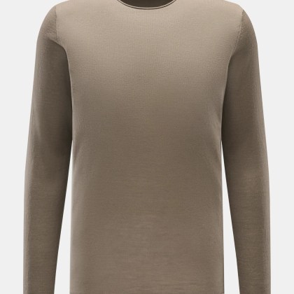 Kiefermann - Herren - Merino Feinstrick-Pullover %27Benjaminn%27 taupe Kiefermann - Herren - Merino Feinstrick-Pullover %27Benjaminn%27 taupe
