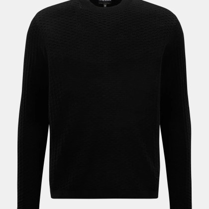 Emporio Armani - Herren - Rundhalspullover schwarz Emporio Armani - Herren - Rundhalspullover schwarz
