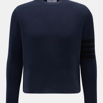 Thom Browne - Herren - Rundhalspullover graublau Thom Browne - Herren - Rundhalspullover graublau