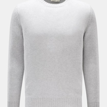 Bruno Manetti - Herren - Cashmere Rundhalspullover hellgrau Bruno Manetti - Herren - Cashmere Rundhalspullover hellgrau