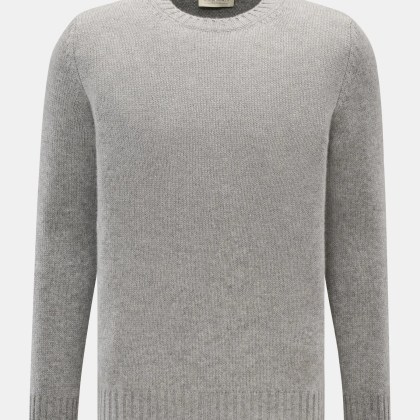 Bruno Manetti - Herren - Cashmere Rundhalspullover grau meliert Bruno Manetti - Herren - Cashmere Rundhalspullover grau meliert
