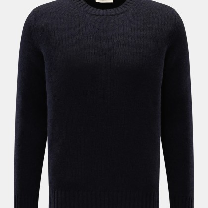 Bruno Manetti - Herren - Cashmere Rundhalspullover dark navy Bruno Manetti - Herren - Cashmere Rundhalspullover dark navy
