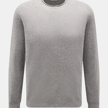 04651/ A trip in a bag - Herren - Rundhalspullover %27Boiled Crew%27 grau meliert 04651/ A trip in a bag - Herren - Rundhalspullover %27Boiled Crew%27 grau meliert