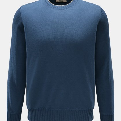 Fioroni - Herren - Cashmere Rundhalspullover graublau Fioroni - Herren - Cashmere Rundhalspullover graublau