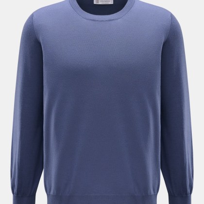 Brunello Cucinelli - Herren - Rundhalspullover blau Brunello Cucinelli - Herren - Rundhalspullover blau