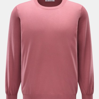 Brunello Cucinelli - Herren - Rundhalspullover altrosa Brunello Cucinelli - Herren - Rundhalspullover altrosa