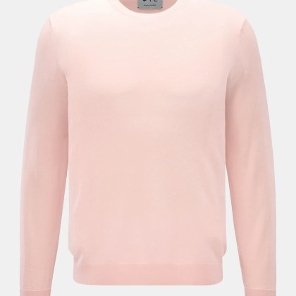 FTC - Herren - Feinstrick Rundhalspullover rosé FTC - Herren - Feinstrick Rundhalspullover rosé