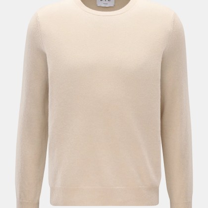 FTC - Herren - Cashmere Rundhalspullover beige FTC - Herren - Cashmere Rundhalspullover beige