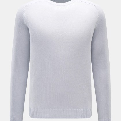 von Braun - Herren - Cashmere Rundhalspullover hellblau von Braun - Herren - Cashmere Rundhalspullover hellblau