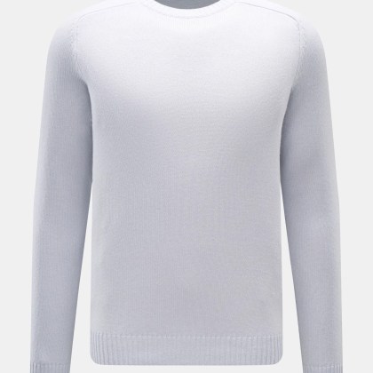 von Braun - Herren - Cashmere Rundhalspullover hellblau von Braun - Herren - Cashmere Rundhalspullover hellblau