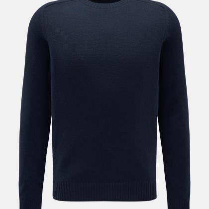 von Braun - Herren - Cashmere Rundhalspullover navy von Braun - Herren - Cashmere Rundhalspullover navy