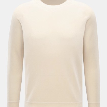 von Braun - Herren - Cashmere Rundhalspullover offwhite von Braun - Herren - Cashmere Rundhalspullover offwhite