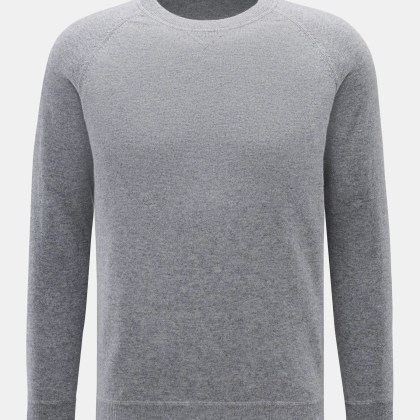 von Braun - Herren - Cashmere Rundhalspullover grau meliert von Braun - Herren - Cashmere Rundhalspullover grau meliert