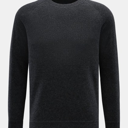 von Braun - Herren - Cashmere Rundhalspullover anthrazit meliert von Braun - Herren - Cashmere Rundhalspullover anthrazit meliert