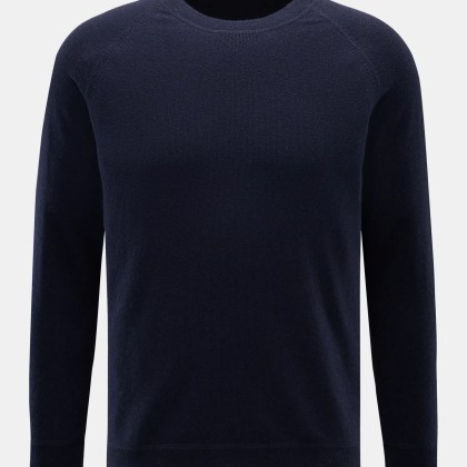von Braun - Herren - Cashmere Rundhalspullover navy von Braun - Herren - Cashmere Rundhalspullover navy