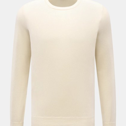 von Braun - Herren - Cashmere Rundhalspullover offwhite von Braun - Herren - Cashmere Rundhalspullover offwhite