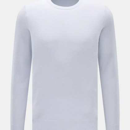 von Braun - Herren - Cashmere Rundhalspullover hellblau von Braun - Herren - Cashmere Rundhalspullover hellblau