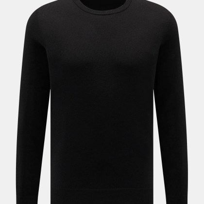 von Braun - Herren - Cashmere Rundhalspullover schwarz von Braun - Herren - Cashmere Rundhalspullover schwarz