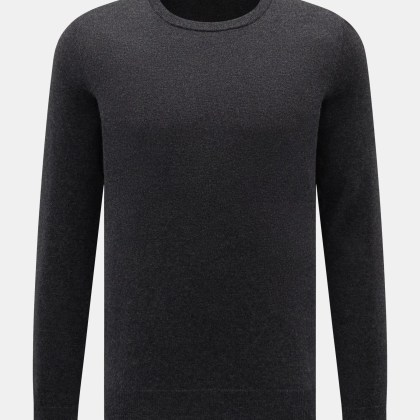 von Braun - Herren - Cashmere Rundhalspullover anthrazit meliert von Braun - Herren - Cashmere Rundhalspullover anthrazit meliert