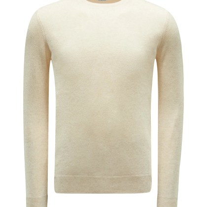 von Braun - Herren - Cashmere R-Neck Pullover beige von Braun - Herren - Cashmere R-Neck Pullover beige