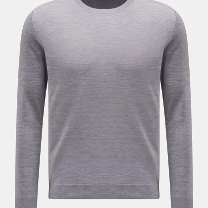 von Braun - Herren - Merino Feinstrick-Pullover grau von Braun - Herren - Merino Feinstrick-Pullover grau
