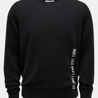 Helmut Lang - Herren - Rundhalspullover schwarz Helmut Lang - Herren - Rundhalspullover schwarz