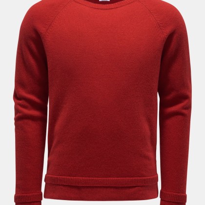 von Braun - Herren - Cashmere Rundhalspullover rot von Braun - Herren - Cashmere Rundhalspullover rot