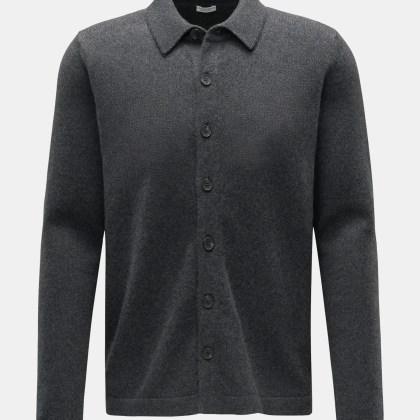 von Braun - Herren - Cashmere Cardigan dunkelgrau von Braun - Herren - Cashmere Cardigan dunkelgrau