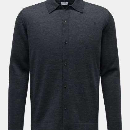 von Braun - Herren - Merino Cardigan dunkelgrau von Braun - Herren - Merino Cardigan dunkelgrau