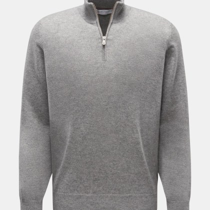Brunello Cucinelli - Herren - Cashmere Troyer grau Brunello Cucinelli - Herren - Cashmere Troyer grau