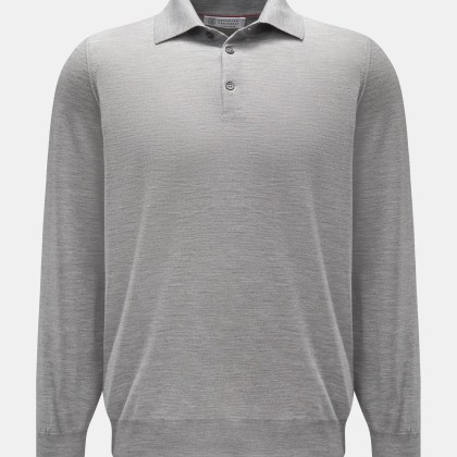 Brunello Cucinelli - Herren - Strickpolo grau Brunello Cucinelli - Herren - Strickpolo grau