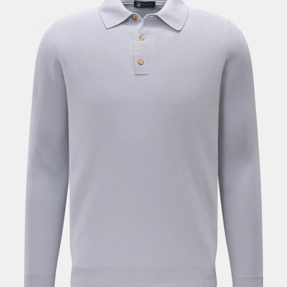Colombo - Herren - Strickpolo hellblau Colombo - Herren - Strickpolo hellblau