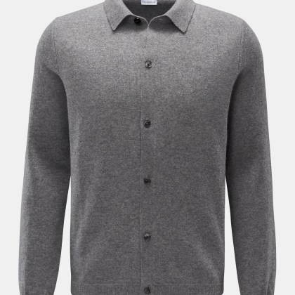 von Braun - Herren - Cashmere Cardigan grau meliert von Braun - Herren - Cashmere Cardigan grau meliert
