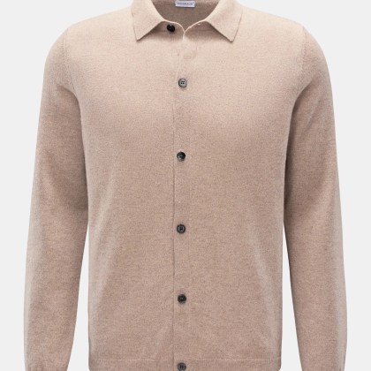 von Braun - Herren - Cashmere Cardigan beige meliert von Braun - Herren - Cashmere Cardigan beige meliert