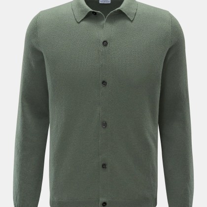 von Braun - Herren - Cashmere Cardigan graugrün von Braun - Herren - Cashmere Cardigan graugrün