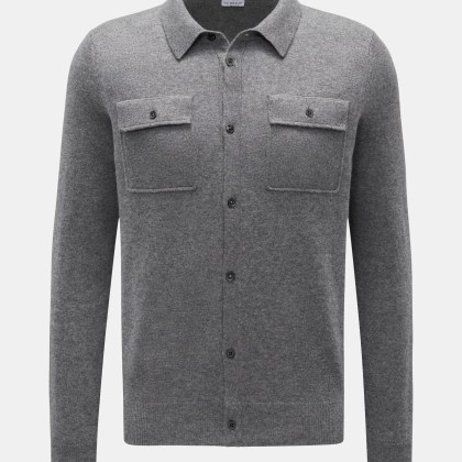 von Braun - Herren - Cashmere Cardigan grau meliert von Braun - Herren - Cashmere Cardigan grau meliert