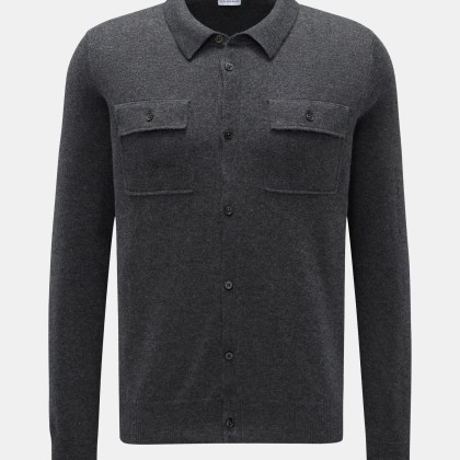 von Braun - Herren - Cashmere Cardigan dunkelgrau meliert von Braun - Herren - Cashmere Cardigan dunkelgrau meliert