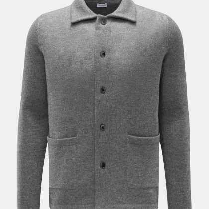 von Braun - Herren - Cashmere Cardigan grau meliert von Braun - Herren - Cashmere Cardigan grau meliert