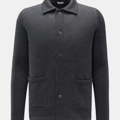 von Braun - Herren - Cashmere Cardigan dunkelgrau meliert von Braun - Herren - Cashmere Cardigan dunkelgrau meliert