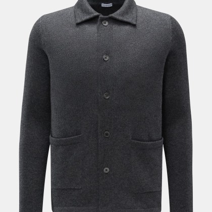 von Braun - Herren - Cashmere Cardigan dunkelgrau meliert von Braun - Herren - Cashmere Cardigan dunkelgrau meliert