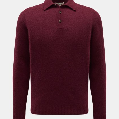 Filippo de Laurentiis - Herren - Strickpolo bordeaux Filippo de Laurentiis - Herren - Strickpolo bordeaux