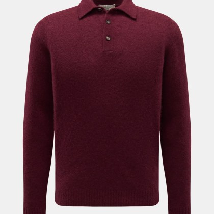 Filippo de Laurentiis - Herren - Strickpolo bordeaux Filippo de Laurentiis - Herren - Strickpolo bordeaux