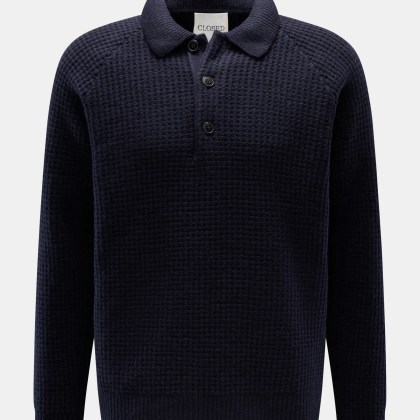 Closed - Herren - Strickpolo navy Closed - Herren - Strickpolo navy